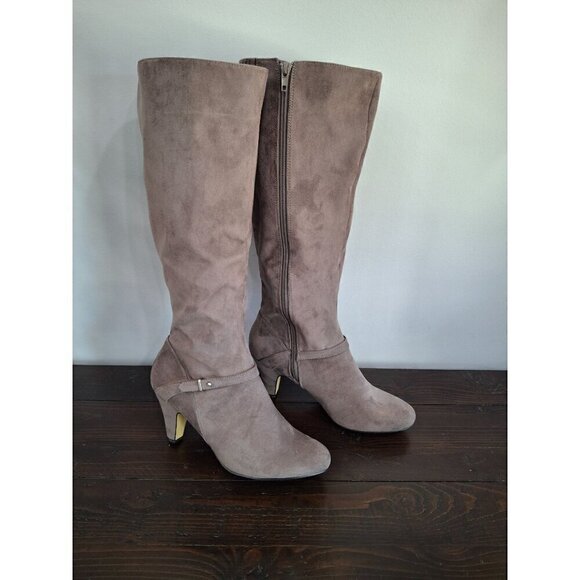 Bella Vita Sasha Gray Faux Suede Knee Boots/NWOB, Sz. 11N - Picture 3 of 9